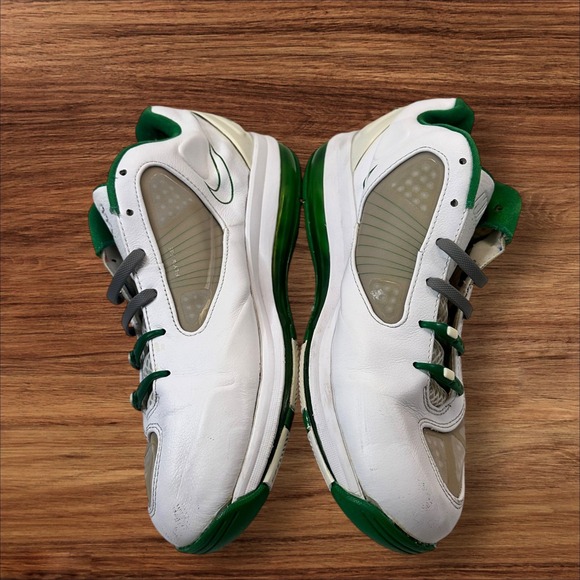 Nike Other - Nike Air Max 360 BB Low White Green Basketball Shoes Sneakers Mens Size 9